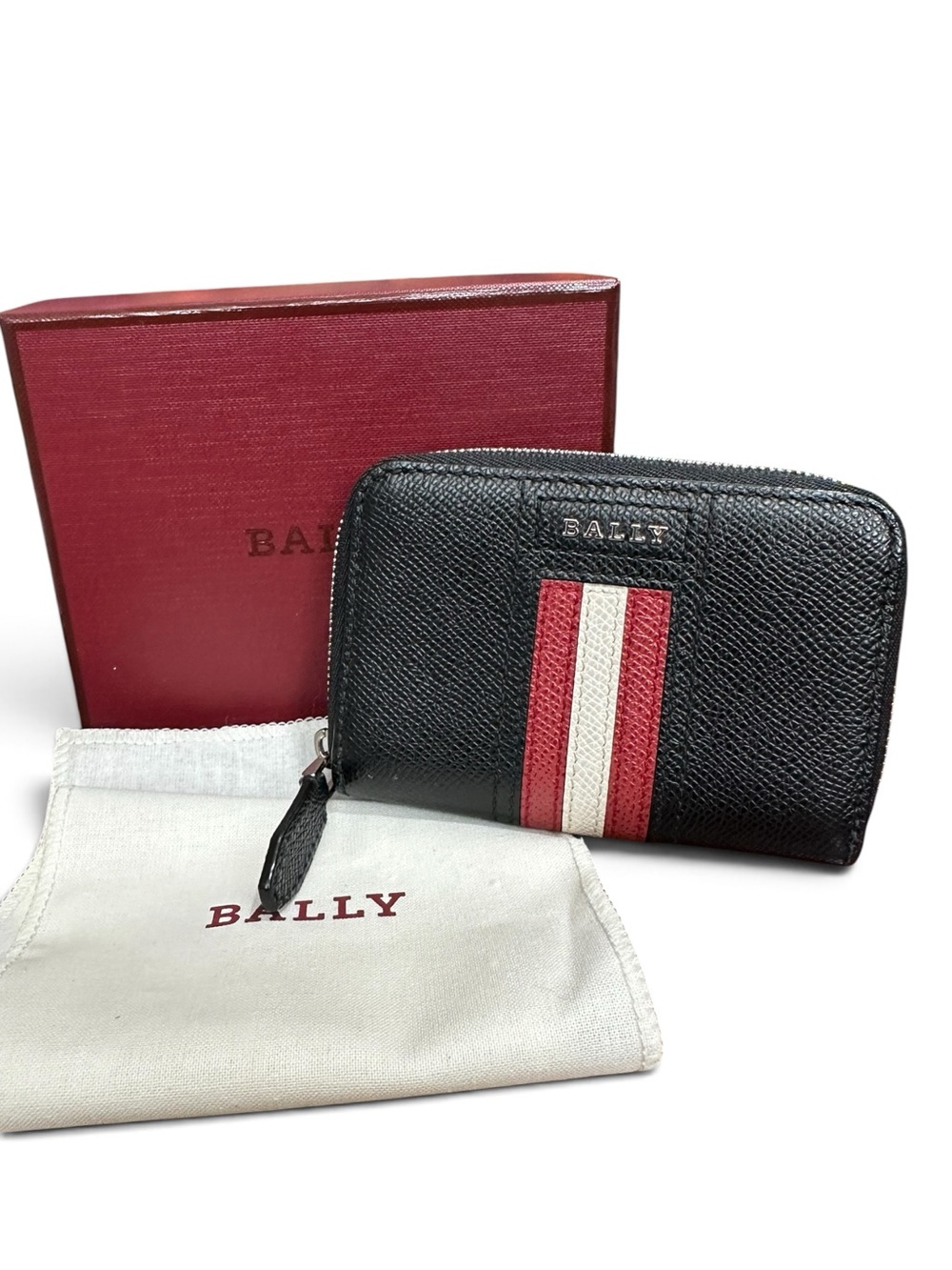 Bally Trainspotting Leather Zip Around Wallet Unisex